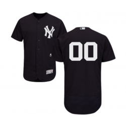 New York Yankees Customized Navy Blue Alternate Flex Base Authentic Collection Baseball Jersey