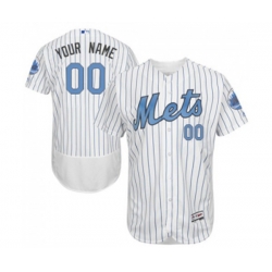 New York Mets Customized Authentic White 2016 Fathers Day Fashion Flex Base Baseball Jersey New York Mets Customized Authentic White 2016 Fathers Day Fashion Flex Base Baseball Jersey