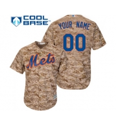 New York Mets Customized Replica Camo Alternate Cool Base Baseball Jersey