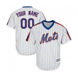 New York Mets Customized Replica White Alternate Cool Base Baseball Jersey New York Mets Customized Replica White Alternate Cool Base Baseball Jersey