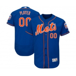 New York Mets Customized Royal Blue Alternate Flex Base Authentic Collection Baseball Jersey New York Mets Customized Royal Blue Alternate Flex Base Authentic Collection Baseball Jersey