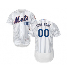 New York Mets Customized White Home Flex Base Authentic Collection Baseball Jersey