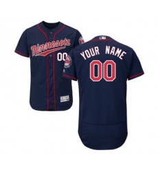 Minnesota Twins Customized Authentic Navy Blue Alternate Flex Base Authentic Collection Baseball Jersey