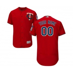 Minnesota Twins Customized Authentic Scarlet Alternate Flex Base Authentic Collection Baseball Jersey Minnesota Twins Customized Authentic Scarlet Alternate Flex Base Authentic Collection Baseball Jersey