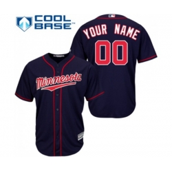 Minnesota Twins Customized Replica Navy Blue Alternate Road Cool Base Baseball Jersey Minnesota Twins Customized Replica Navy Blue Alternate Road Cool Base Baseball Jersey