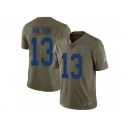 Indianapolis Colts #13 T.Y. Hilton Limited Olive 2017 Salute to Service NFL Jersey