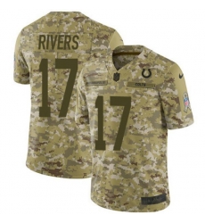 Indianapolis Colts #17 Philip Rivers Camo Stitched NFL Limited 2018 Salute To Service Jersey