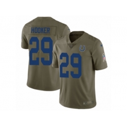 Indianapolis Colts #29 Malik Hooker Limited Olive 2017 Salute to Service NFL Jersey