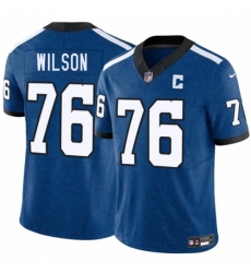 Indianapolis Colts #76 Jack Wilson Blue 2025 F.U.S.E. Throwback Vapor Limited Football Stitched Jersey