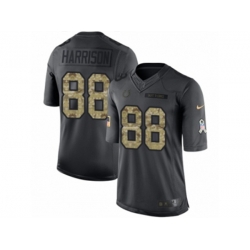 Indianapolis Colts #88 Marvin Harrison Limited Black 2016 Salute to Service NFL Jersey