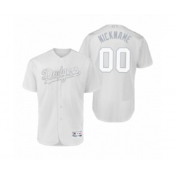 Los Angeles Dodgers Custom White 2019 Players Weekend Nickname Authentic Jersey