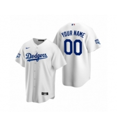 Los Angeles Dodgers Custom White 2020 World Series Champions Replica Jersey