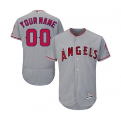 Los Angeles Angels of Anaheim Customized Grey Road Flex Base Authentic Collection Baseball Jersey Los Angeles Angels of Anaheim Customized Grey Road Flex Base Authentic Collection Baseball Jersey