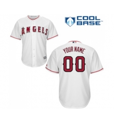 Los Angeles Angels of Anaheim Customized Replica White Home Cool Base Baseball Jersey