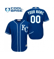 Kansas City Royals Customized Replica Blue Alternate 2 Cool Base Baseball Jersey