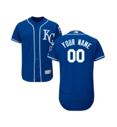Kansas City Royals Customized Royal Blue Alternate Flex Base Authentic Collection Baseball Jersey