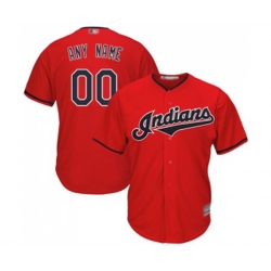 Cleveland Indians Customized Replica Scarlet Alternate 2 Cool Base Baseball Jersey