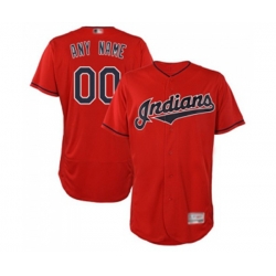 Cleveland Indians Customized Scarlet Alternate Flex Base Authentic Collection Baseball Jersey