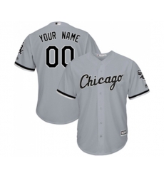 Chicago White Sox Customized Replica Grey Road Cool Base Baseball Jersey