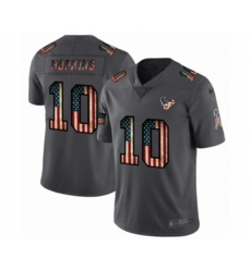Houston Texans #10 DeAndre Hopkins Limited Black USA Flag 2019 Salute To Service Football Jersey