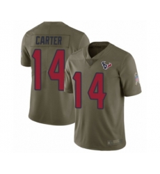 Houston Texans #14 DeAndre Carter Limited Olive 2017 Salute to Service Football Jersey Houston Texans #14 DeAndre Carter Limited Olive 2017 Salute to Service Football Jersey