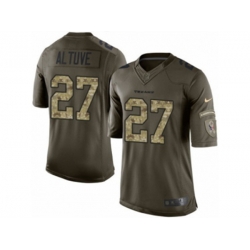 Houston Texans #27 Jose Altuve Limited Green Salute to Service NFL Jersey Houston Texans #27 Jose Altuve Limited Green Salute to Service NFL Jersey