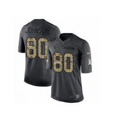 Houston Texans #80 Andre Johnson Limited Black 2016 Salute to Service NFL Jersey Houston Texans #80 Andre Johnson Limited Black 2016 Salute to Service NFL Jersey