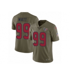 Houston Texans #99 J.J. Watt Limited Olive 2017 Salute to Service NFL Jersey