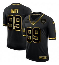 Houston Texans #99 J.J. Watt Olive Gold Nike 2020 Salute To Service Limited Jersey