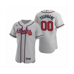 Atlanta Braves Custom Nike Gray Authentic 2020 Road Jersey