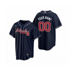 Atlanta Braves Custom Nike Navy 2020 Replica Alternate Jersey