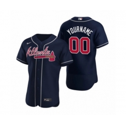 Atlanta Braves Custom Nike Navy Authentic 2020 Alternate Jerseys