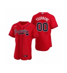 Atlanta Braves Custom Nike Red Authentic 2020 Alternate Jersey