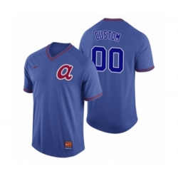 Atlanta Braves Custom Royal Cooperstown Collection Legend Jersey