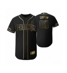 2019 Golden Edition Arizona Diamondbacks Black Custom Flex Base Jersey