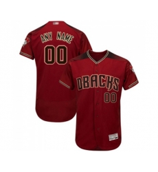 Arizona Diamondbacks Customized Red Alternate Authentic Collection Flex Base Baseball Jersey