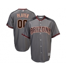 Arizona Diamondbacks Customized Replica Grey Road Cool Base Baseball Jersey