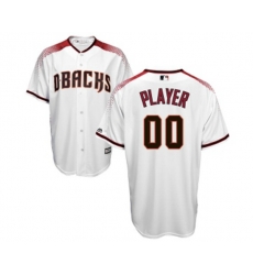 Arizona Diamondbacks Customized Replica White Home Cool Base Baseball Jersey