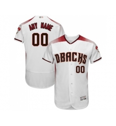 Arizona Diamondbacks Customized White Home Authentic Collection Flex Base Baseball Jersey