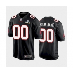 Tampa Bay Buccaneers Custom Black Fashion Super Bowl LV Jersey