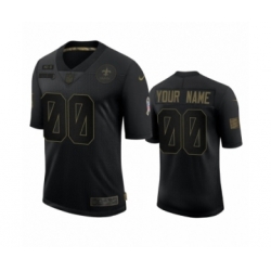 New Orleans Saints Custom Black 2020 Salute to Service Limited Jersey