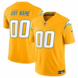 Los Angeles Chargers Active Player Custom Gold 2025 F U S E Alternate Vapor Limited Stitched Football Jersey