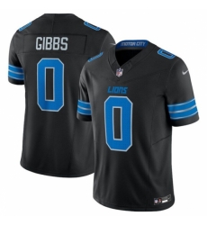 Detroit Lions #0 Jahymr Gibbs Black 2025 F.U.S.E. Vapor Limited Football Stitched Jersey