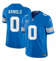 Detroit Lions #0 Terrion Arnold New Blue 2024 With Dradt F.U.S.E. Vapor Limited Stitched Jersey