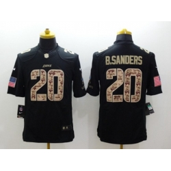 Detroit Lions #20 Barry Sanders Black Salute to Service Jerseys(Limited) Detroit Lions #20 Barry Sanders Black Salute to Service Jerseys(Limited)