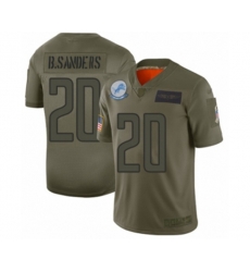 Detroit Lions #20 Barry Sanders Limited Camo 2019 Salute to Service Football Jersey