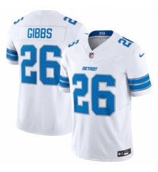 Detroit Lions #26 Jahmyr Gibbs White 2024 F.U.S.E. Vapor Limited Stitched Jersey