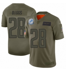 Detroit Lions #28 Quandre Diggs Limited Camo 2019 Salute to Service Football Jersey