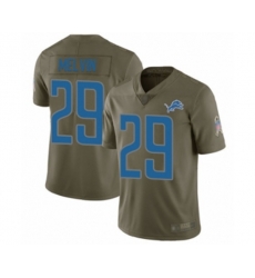 Detroit Lions #29 Rashaan Melvin Limited Olive 2017 Salute to Service Football Jersey