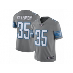 Detroit Lions #35 Miles Killebrew Limited Steel Rush Vapor Untouchable NFL Jersey Detroit Lions #35 Miles Killebrew Limited Steel Rush Vapor Untouchable NFL Jersey